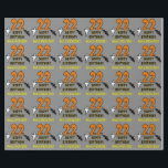 22nd Birthday: Spooky Halloween Theme, Custom Name Wrapping Paper<br><div class="desc">This scary and spooky Hallowe'en birthday themed wrapping paper design features a large number "22", along with the message "HAPPY BIRTHDAY, ", and a custom name. There are also depictions of a ghost and a bat on the front. Wrapping paper like this might be fun to use when wrapping gifts...</div>