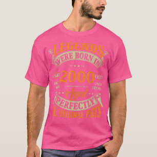 22nd Birthday Tee Vintage Legends Born In 2000 22 