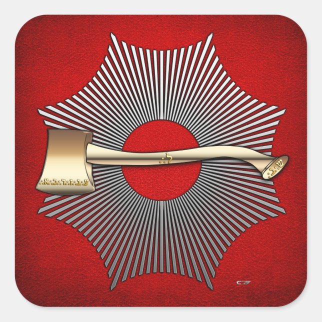 22nd Degree: Prince of Libanus Square Sticker (Front)