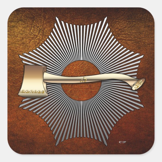 22nd Degree: Prince of Libanus Square Sticker (Front)