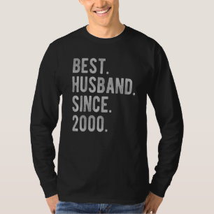 22nd Wedding Aniversary For Him Best Husband Sinc T-Shirt