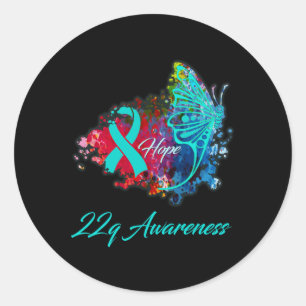22q Awareness Syndrome Awareness  Classic Round Sticker