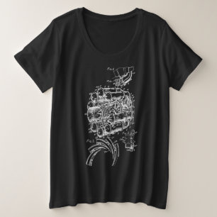 22re exploded view plus size T-Shirt