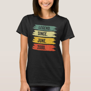 22th Birthday Retro Vintage Legends Were Born In J T-Shirt