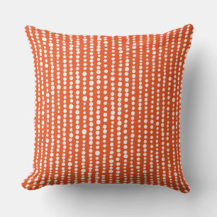 230216 - White on Orange ec4f1b Cushion