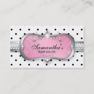 232 Cute Dots Jewellery Busines Hair Stylist Moder Business Card