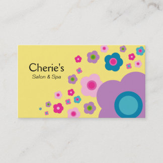 232 Cute Spa - Salon Colour Flower Business Card