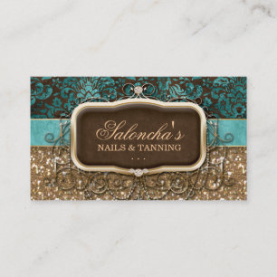 232 Tanning Fashion Chandelier Real Estate Agent D Business Card