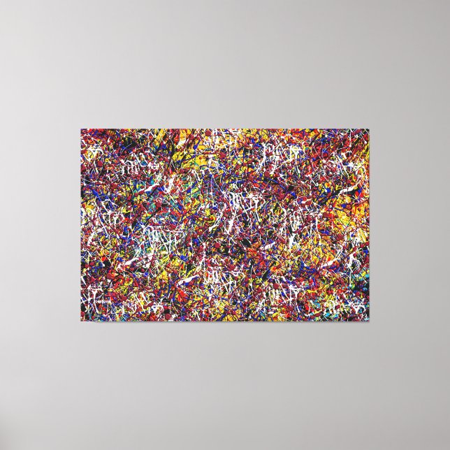 23_025, Splatter Abstract Canvas Print (Front)