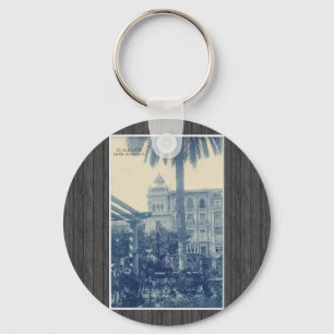 23.Alicante Jardin De Isabel Ii, Vintage Key Ring