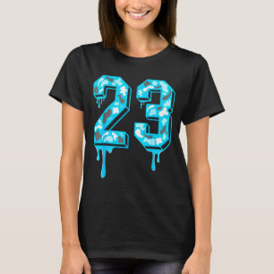 23 Drip Camo Gamma Blue Matching T-Shirt