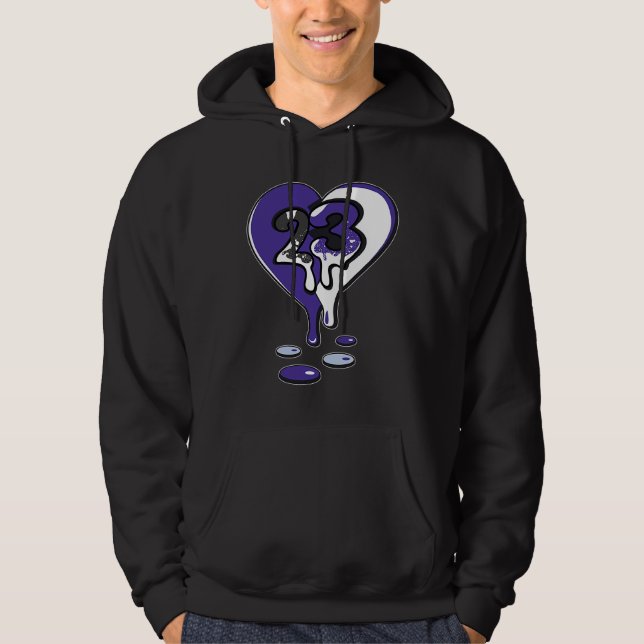 23 Drip Heart Concord 5s Matching Hoodie (Front)