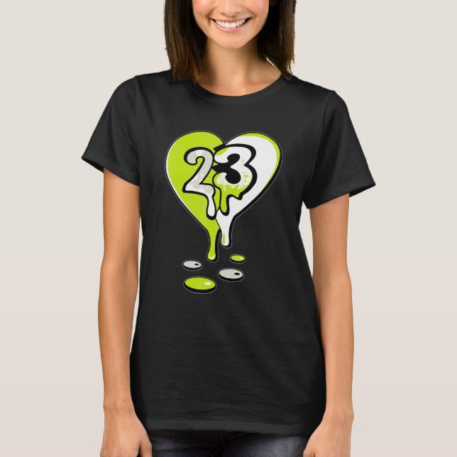 23 Drip Heart Visionaire Volt 1s  Unisex Matching T-Shirt (Front)