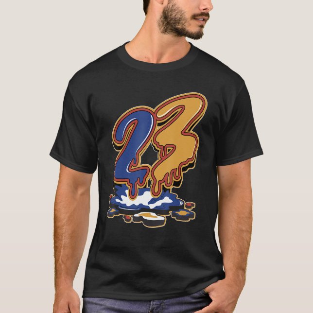 23 Drip Max 90 Brown Sued Matching T-Shirt (Front)