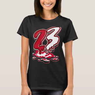 23 Drip Next Nature White Gym Red Matching T-Shirt
