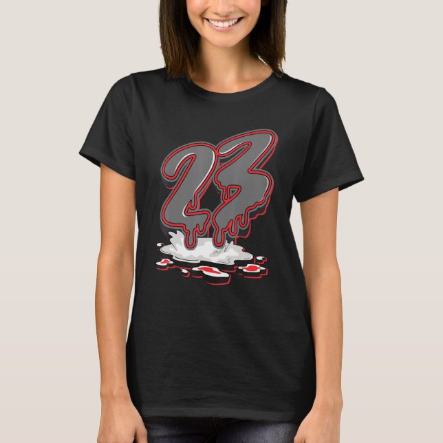23 Drip Retro Infrared 4s Matching T-Shirt (Front)