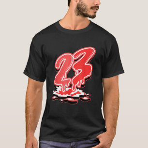 23 Drip Retro White Infrared 7s Matching T-Shirt
