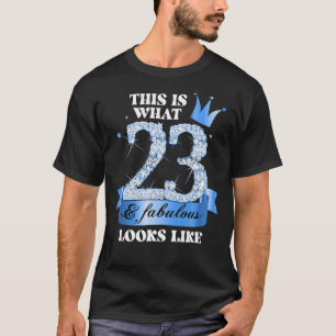 23 & Fabulous I Blue Black Party Group Candid Phot T-Shirt