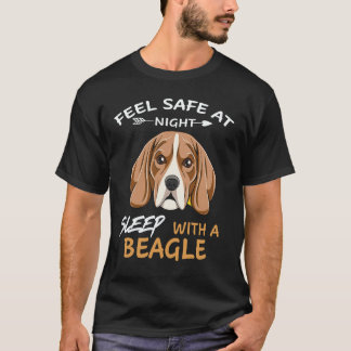 23 Feel Safe At Night Sleep With A Beagle T-Shirt