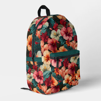 #23 Floral Pattern Printed Backpack
