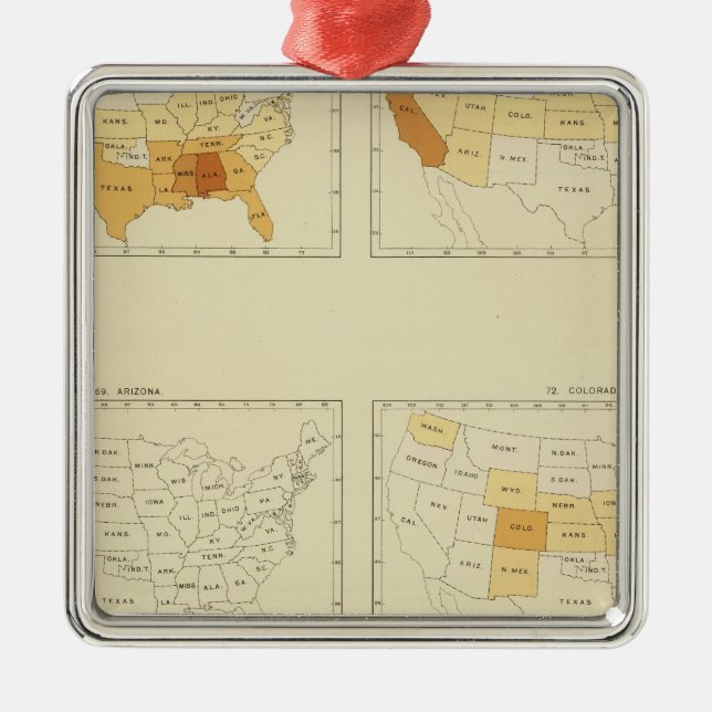 23 Interstate migration 1890 ALCT Metal Tree Decoration (Front)