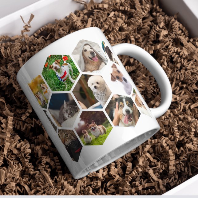 23 Pet Photo Collage - Classic Hexagon Shape Giant Coffee Mug (Creator Uploaded)