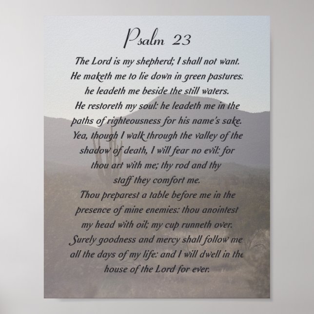 23 Psalm Poster (Front)