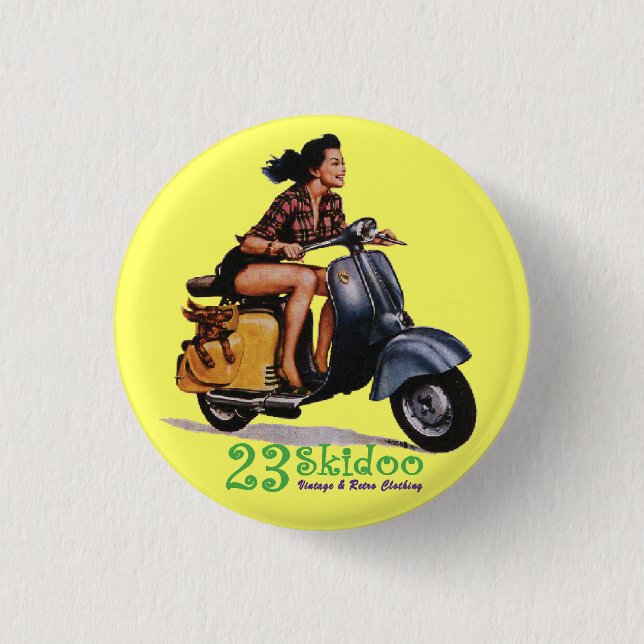 23 Skibutton 3 Cm Round Badge (Front)