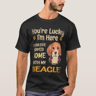 23 Stayed Home With My Beagle T-Shirt