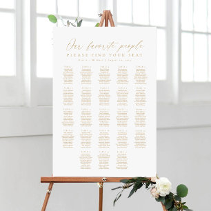 23 Tables Our Favourite People Seating Chart
