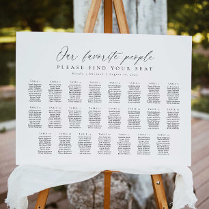 23 Tables Our Favourite People Seating Chart Plan