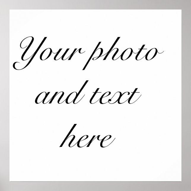 23"x23" personalised poster (Front)