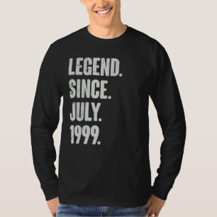 23 Year Old  23rd Birthday  Legend Since July 1999 T-Shirt