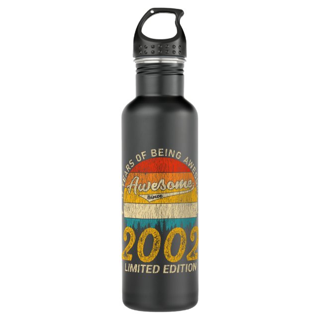 23 Year Old Bday Retro Awesome 23rd Birthday Gift 710 Ml Water Bottle (Front)