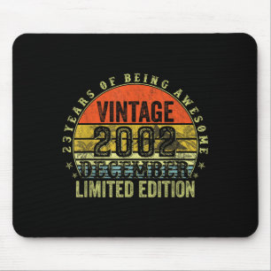 23 Year Old Birthday Gifts For Men December 2002 2 Mouse Pad