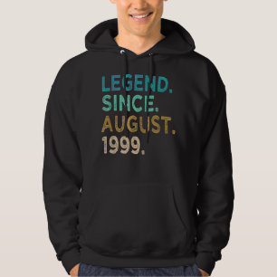 23 Years Old Gifts Legend Since August 1999rd Birt Hoodie