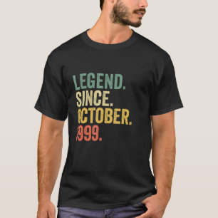 23 Years Old Legend Since October 1999 23rd Birth T-Shirt