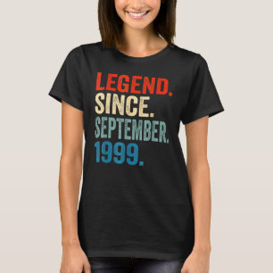 23 Years Old  Legend Since September 1999 23th Bir T-Shirt