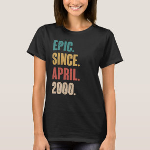 23 Years Old Vintage 2000 Birthday 23rd Decoration T-Shirt