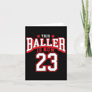 23rd Birthday Bysketbyll Lover 23 Years Old Bday Card