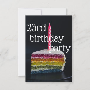23rd birthday invitation