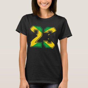 23rd Birthday Jamaican 23 Years Old Number 23 Jama T-Shirt