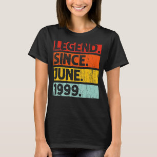 23rd Birthday Legend Since June 1999 23 Years Old T-Shirt