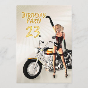 23rd Birthday party Invitation