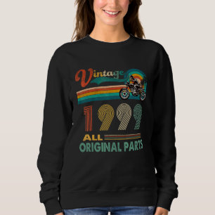 23rd Birthday Vintage Retro Motorcycle Born 1999 Sweatshirt