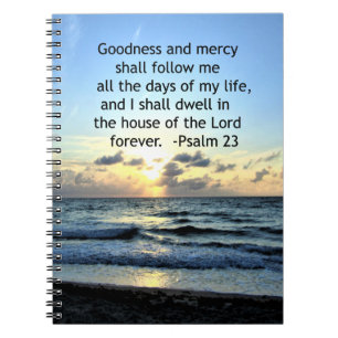 23RD PSALM SUNRISE PHOTO DESIGN SPIRAL NOTEBOOK