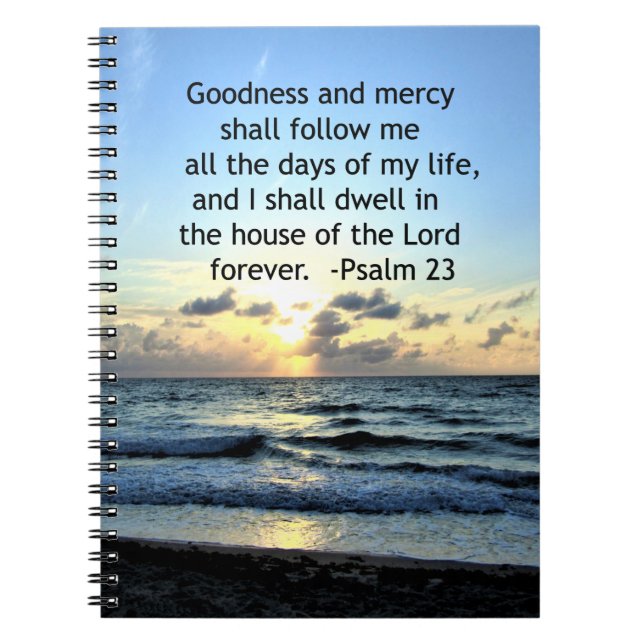 23RD PSALM SUNRISE PHOTO DESIGN SPIRAL NOTEBOOK (Front)