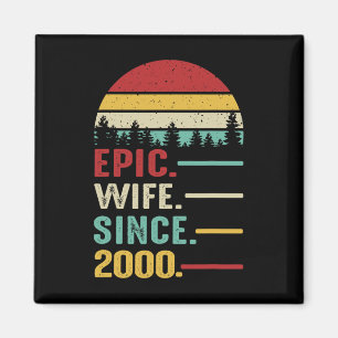 23rd Wedding Anniversary for Her Epic Wife Since 2 Magnet