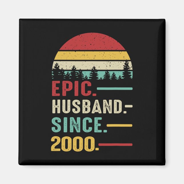 23rd Wedding Anniversary for Him Epic Husband Sinc Magnet (Front)
