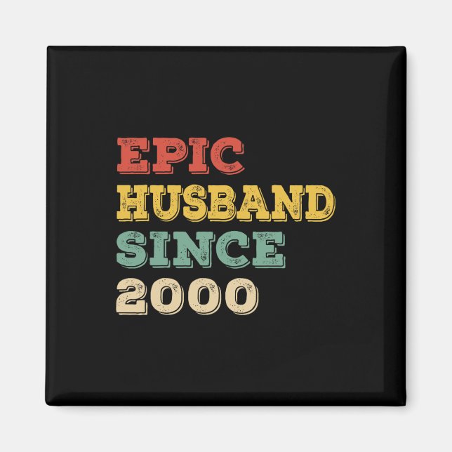 23rd Wedding Anniversary for Him Epic Husband Sinc Magnet (Front)